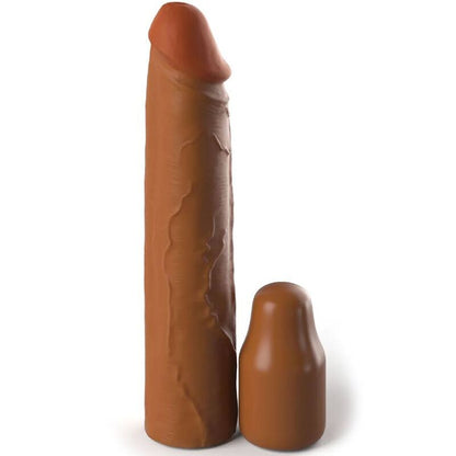 FANTASY X- TENSIONS - PIPEDREAMS SLEEVE 20,32 CM + 5,00 CM INCH PLUG CARAMEL - ToysByMonk
