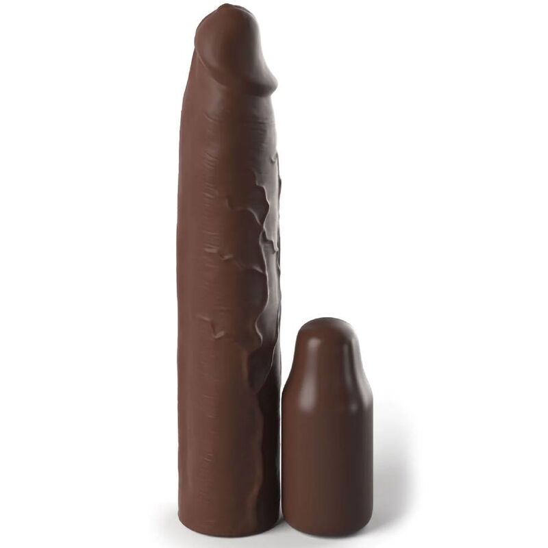 FANTASY X- TENSIONS - PIPEDREAMS SLEEVE 22,86 CM + 7,62 CM PLUG BROWN - ToysByMonk