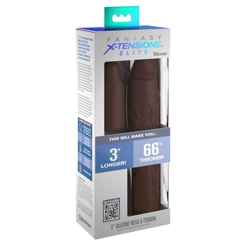 FANTASY X- TENSIONS - PIPEDREAMS SLEEVE 22,86 CM + 7,62 CM PLUG BROWN - ToysByMonk