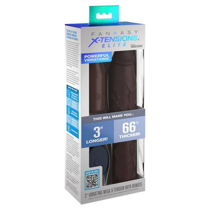 FANTASY X- TENSIONS - PIPEDREAMS SLEEVE 22,86 CM + 7,62 CM PLUG REMOTE BROWN - ToysByMonk