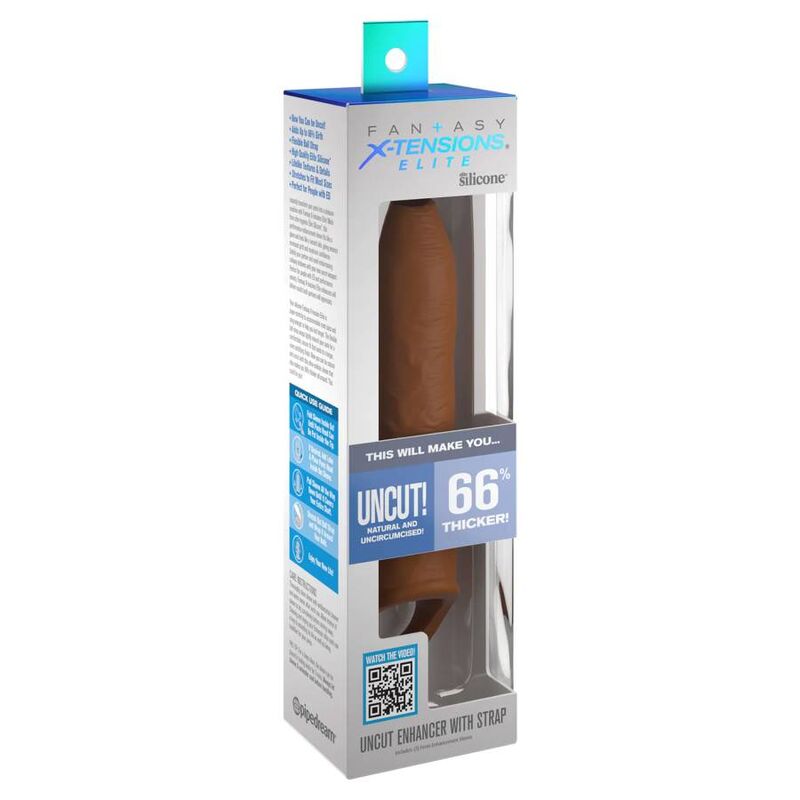 PIPEDREAMS - SLEEVE UNCUT 17,78 CM W STRAP CARAMEL PIPEDREAMS