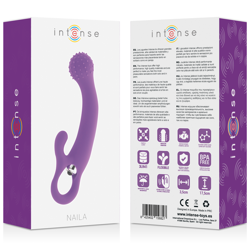 INTENSE - NAILA VIBRATING SILICONE LILAC INTENSE FUN