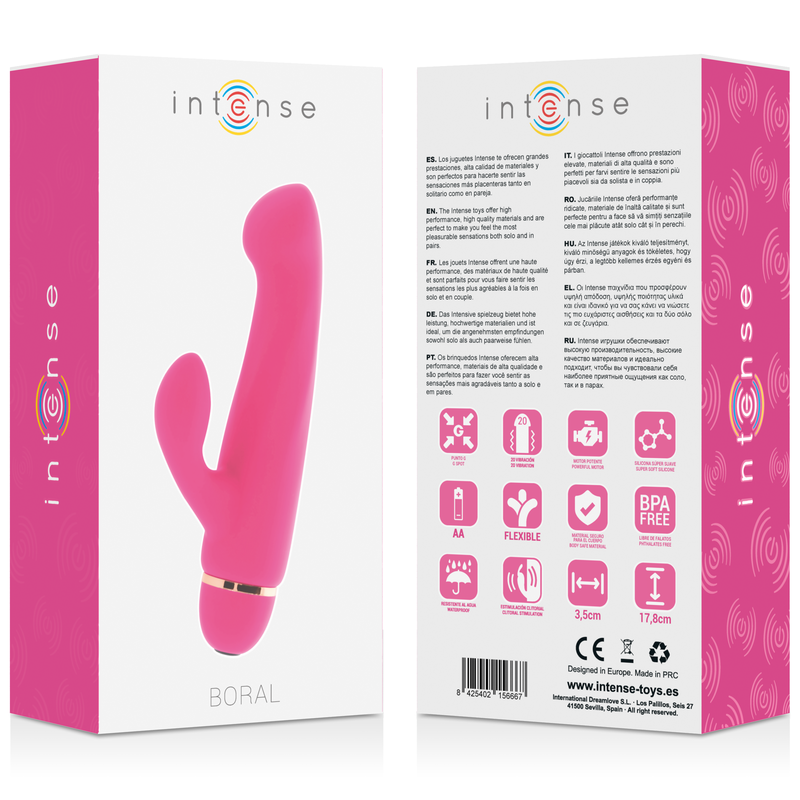 INTENSE - BORAL 20 SPEEDS SILICONE PINK - ToysByMonk