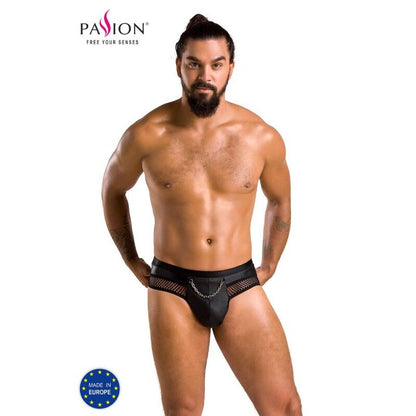 PASSION - 030 OPEN SLIP TOM BLACK S/M - ToysByMonk