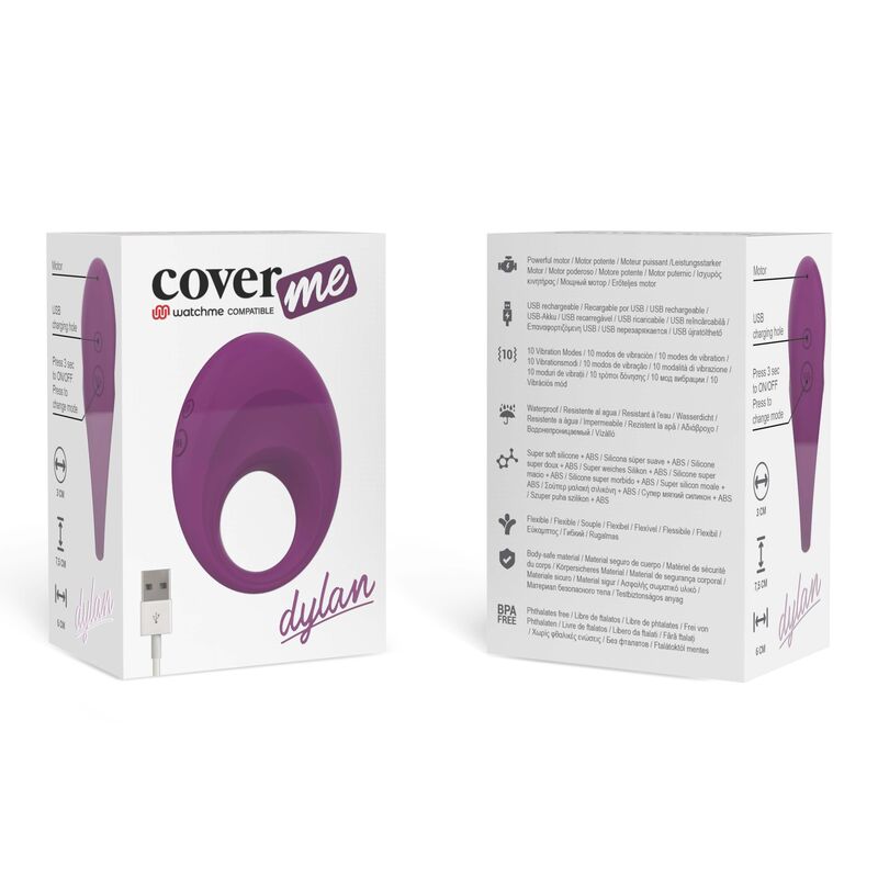 COVERME - DYLAN RECHARGEABLE RING COMPATIBLE WITH WATCHME WIRELESS TECHNOLOGY COVERME