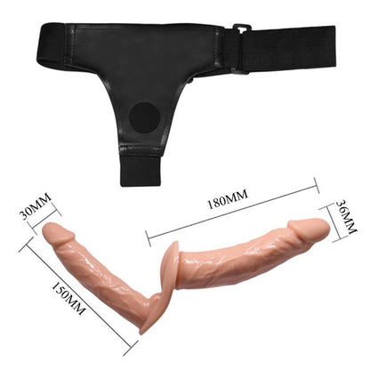 BAILE - ULTRA PASSIONATE DOUBLE DILDOS WITH HARNESS BAILE HARNESS COLLECTION