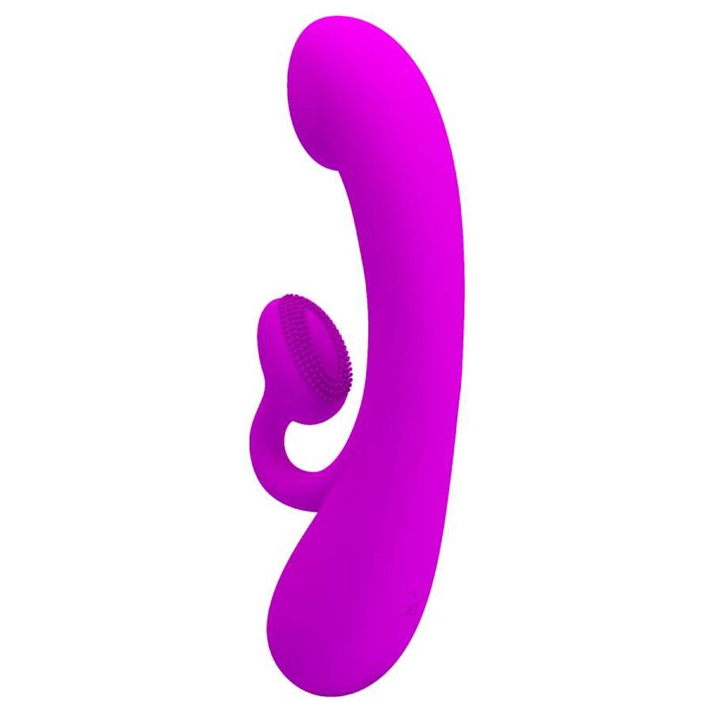 PRETTY LOVE - SINCERE VIBRATOR AND CLITORIS SUCKER PURPLE SILICONE - ToysByMonk