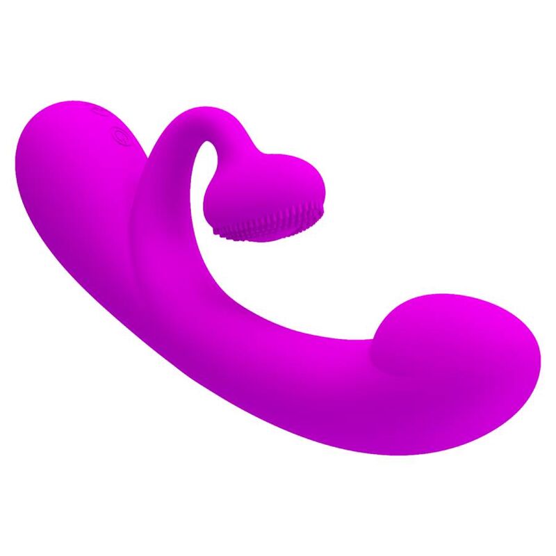 PRETTY LOVE - SINCERE VIBRATOR AND CLITORIS SUCKER PURPLE SILICONE - ToysByMonk