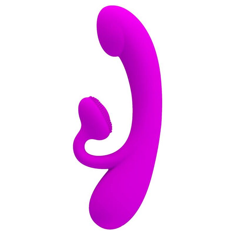 PRETTY LOVE - SINCERE VIBRATOR AND CLITORIS SUCKER PURPLE SILICONE - ToysByMonk