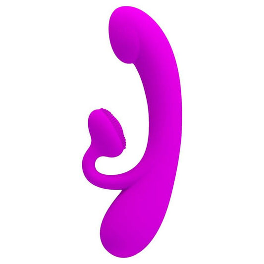 PRETTY LOVE - SINCERE VIBRATOR AND CLITORIS SUCKER PURPLE SILICONE PRETTY LOVE