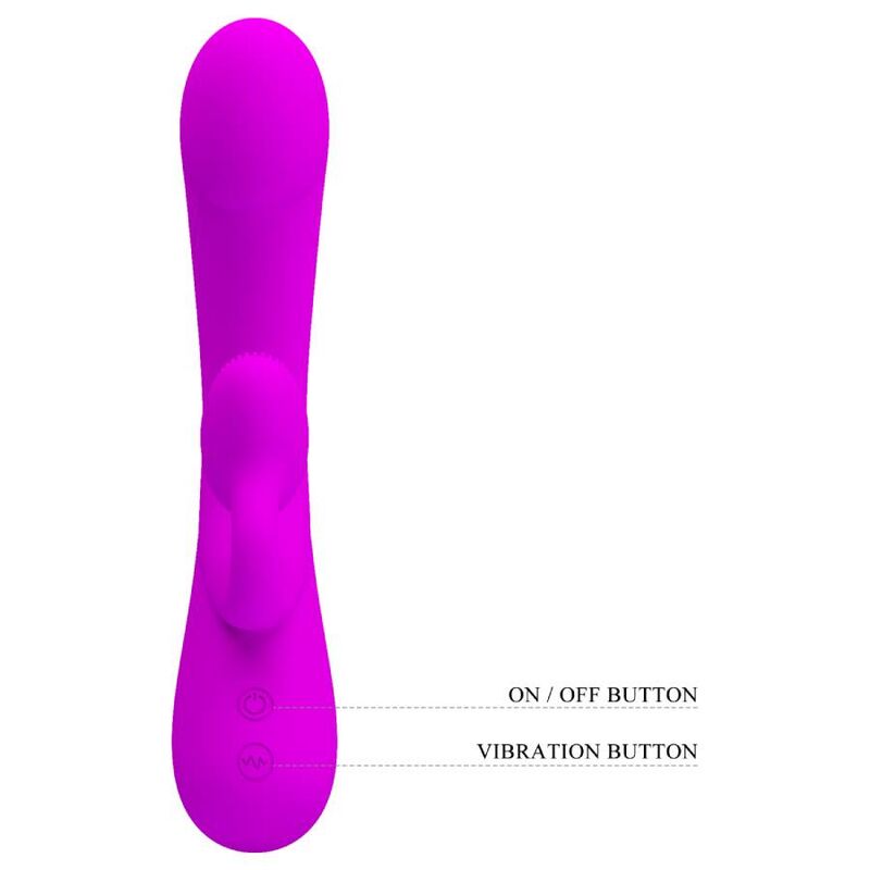 PRETTY LOVE - SINCERE VIBRATOR AND CLITORIS SUCKER PURPLE SILICONE - ToysByMonk
