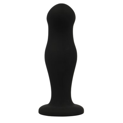BLACK&SILVER - SEAN PLUG ANAL PREMIUM SILICONE BLACK - ToysByMonk