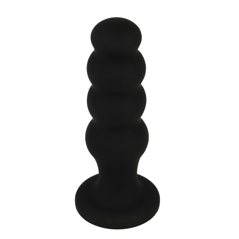 BLACK&SILVER - SCOTT PREMIUM SILICONE ANAL PLUG BLACK BLACK&SILVER