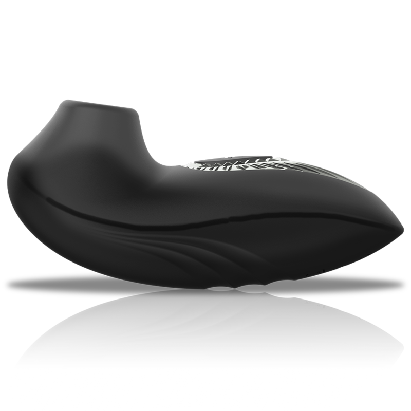 BLACK&SILVER - DRAKE DELUXE SUCKING VIBE RECHARGEABLE SILICONE BLACK BLACK&SILVER