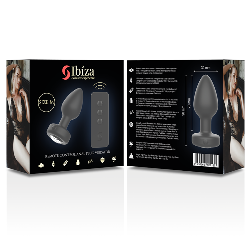 IBIZA - REMOTE CONTROL ANAL PLUG SIZE M - ToysByMonk