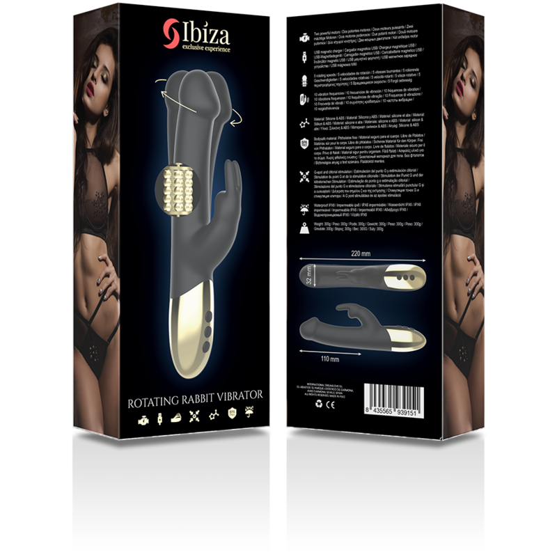IBIZA - ROTATING RABBIT VIBRATOR - ToysByMonk