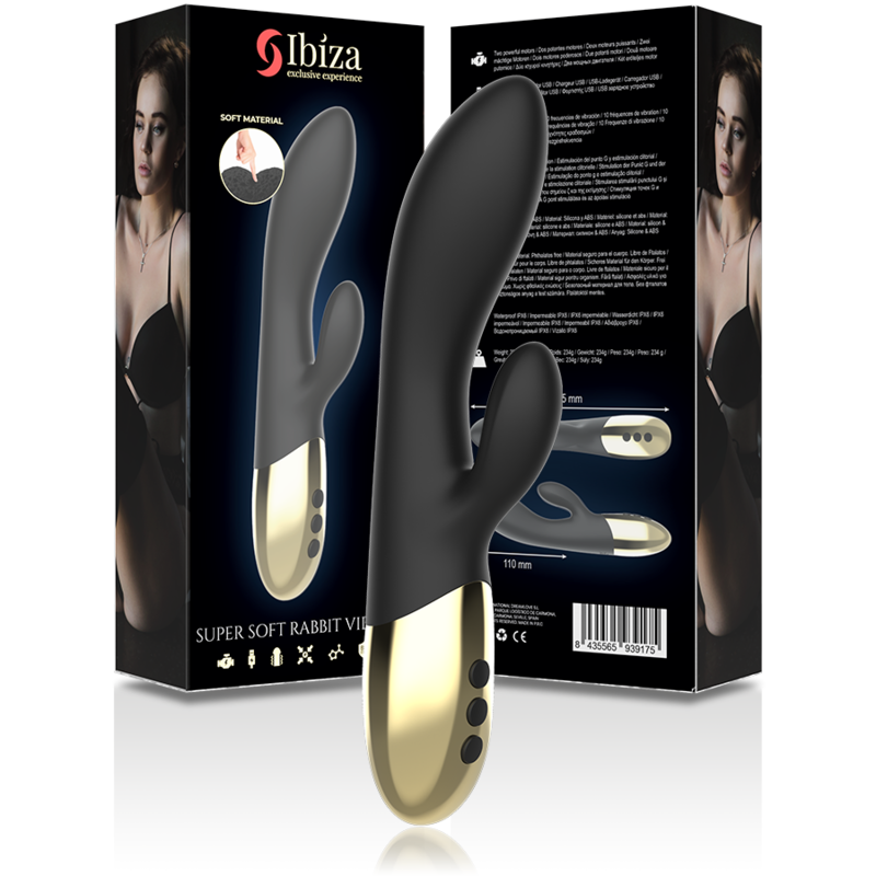 IBIZA - SUPER SOFT RABBIT VIBRATOR - ToysByMonk