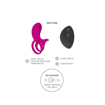 XOCOON - COUPLES STIMULATOR RING FUCHSIA XOCOON