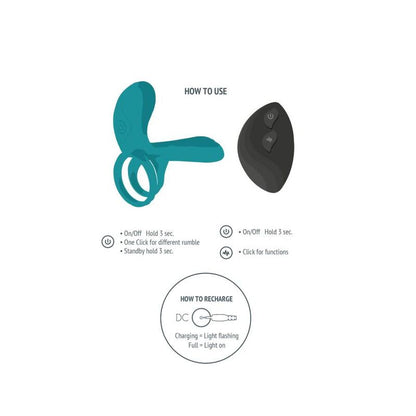XOCOON - COUPLES VIBRATOR RING GREEN XOCOON