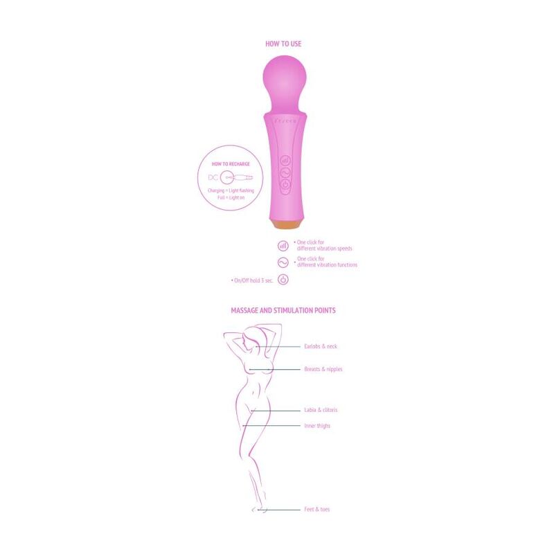 XOCOON - THE PERSONAL WAND FUCHSIA - ToysByMonk