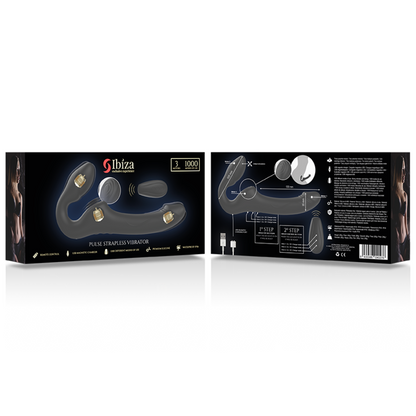 IBIZA - STRAPLESS VIBRATOR WITH REMOTE CONTROL PUSH BUTTON IBIZA TECHNOLOGY