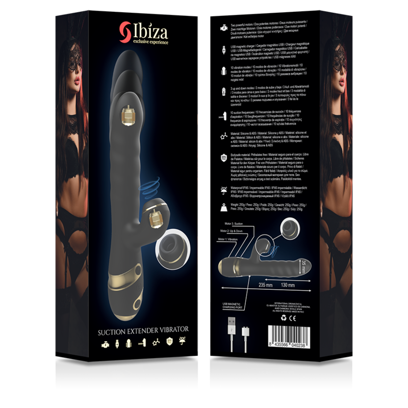 IBIZA - UP & DOWN + VIBRATOR + CLITORIS SUCKER - ToysByMonk