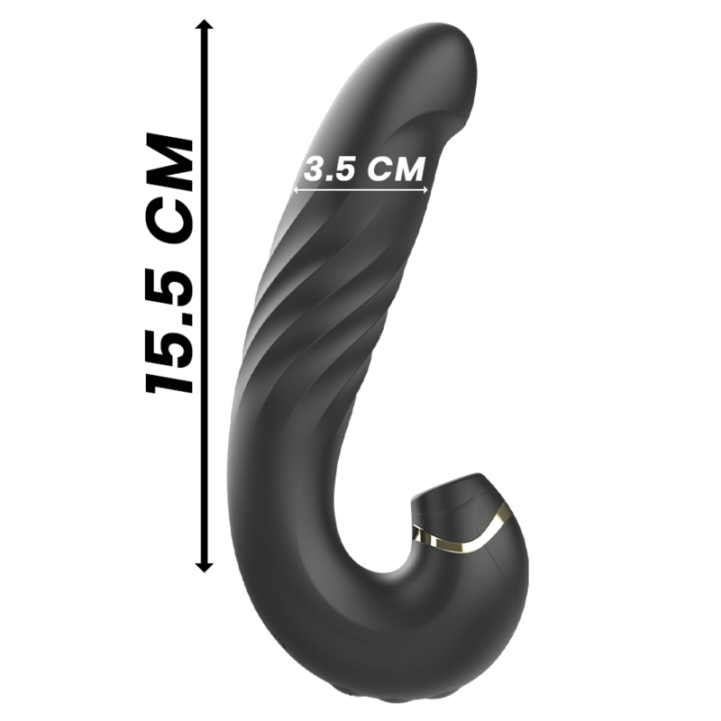 IBIZA - CLIP UP & DOWN +VIBRATOR + CLITORIS SUCKER - ToysByMonk
