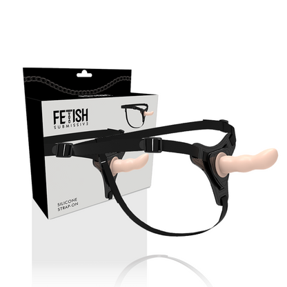 FETISH SUBMISSIVE HARNESS - FLESH SILICONE G-SPOT 12.5 CM FETISH SUBMISSIVE HARNESS