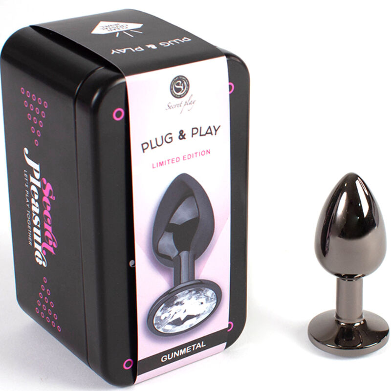 SECRETPLAY - GUNMETAL BUTT PLUG SMALL SIZE 7 CM SECRETPLAY TOYS