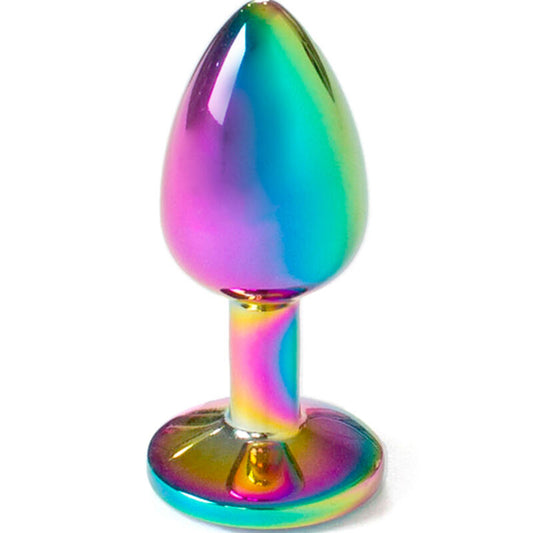 SECRETPLAY - METAL BUTT PLUG RAINBOW SMALL SIZE 7 CM - ToysByMonk