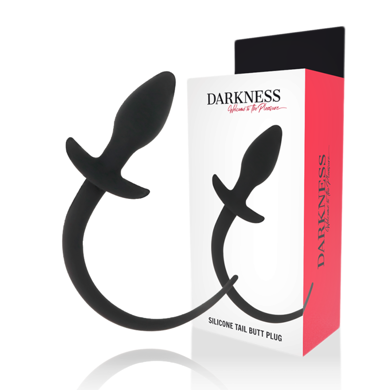 DARKNESS - ANAL PLUG 28 CM BLACK SILICONE - ToysByMonk