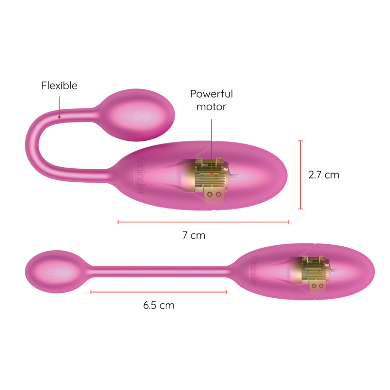 ONINDER - DENVER VIBRATING EGG PINK 7 X 2.7 CM FREE APP ONINDER