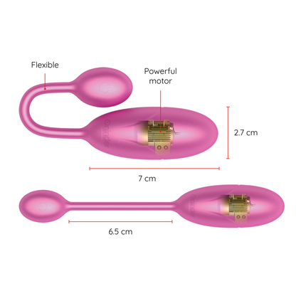 ONINDER - DENVER VIBRATING EGG PINK 7 X 2.7 CM FREE APP ONINDER