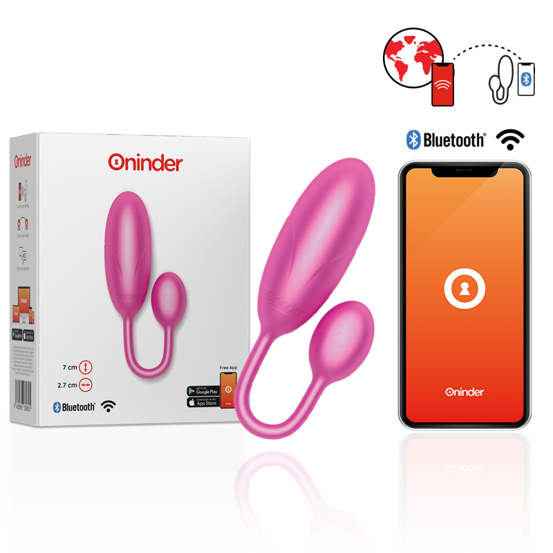 ONINDER - DENVER VIBRATING EGG PINK 7 X 2.7 CM FREE APP - ToysByMonk