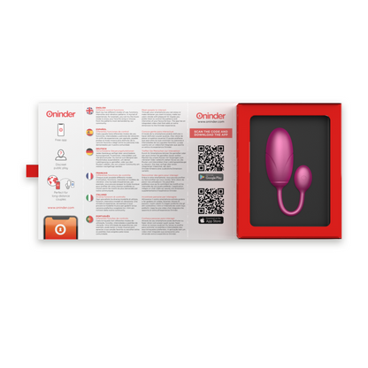 ONINDER - TOKYO VIBRATING EGG PINK 7.5 X 3.2 CM FREE APP ONINDER