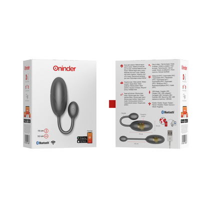 ONINDER - TOKYO VIBRATING EGG PINK 7.5 X 3.2 CM FREE APP ONINDER