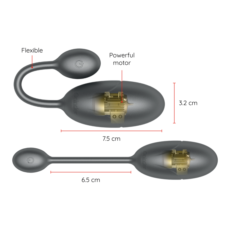 ONINDER - TOKYO VIBRATING EGG PINK 7.5 X 3.2 CM FREE APP ONINDER