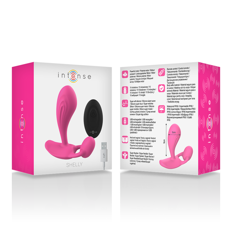 INTENSE - SHELLY PLUG ANAL REMOTE CONTROL PINK - ToysByMonk