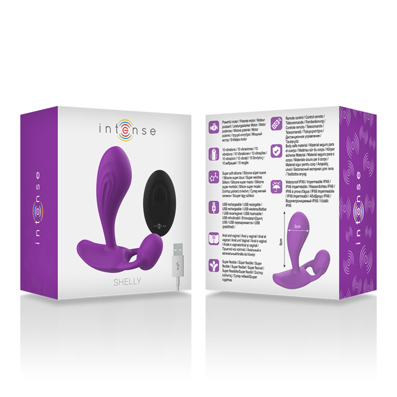 INTENSE - SHELLY PLUG ANAL REMOTE CONTROL PURPLE - ToysByMonk