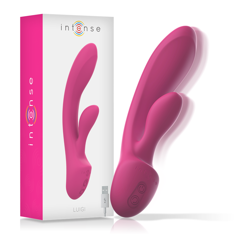 INTENSE - LUIGI RABBIT VIBRATOR PINK LIQUID SILICONE INTENSE FUN
