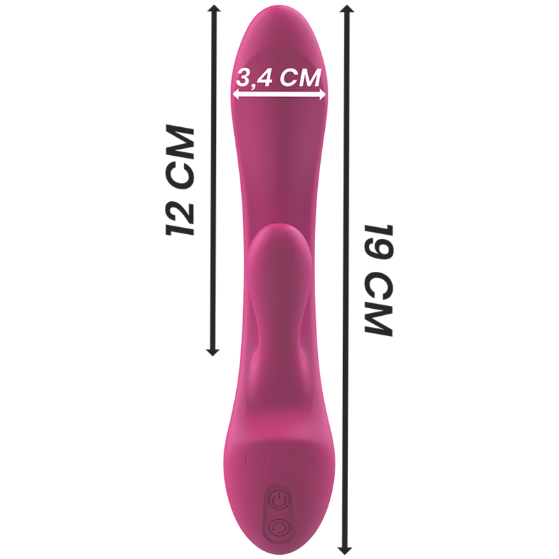 INTENSE - LUIGI RABBIT VIBRATOR PINK LIQUID SILICONE INTENSE FUN