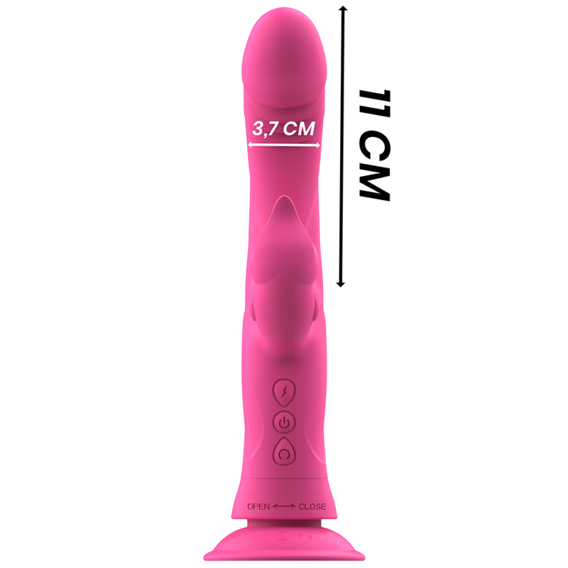INTENSE - JULIO RABBIT VIBRATOR PINK SILICONE INTENSE FUN
