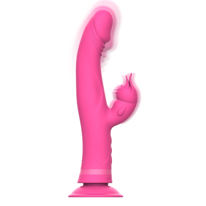 INTENSE - JULIO RABBIT VIBRATOR PINK SILICONE - ToysByMonk