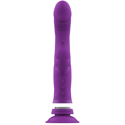 INTENSE - CASANOVA RABBIT SILICONE VIBRATOR TRIPLE MOTOR PURPLE INTENSE FUN