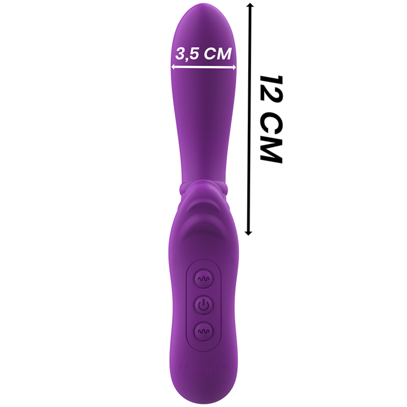 INTENSE - HARRY FLEXIBLE VIBRATOR WITH PURPLE TONGUE - ToysByMonk