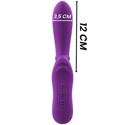 INTENSE - HARRY FLEXIBLE VIBRATOR WITH PURPLE TONGUE - ToysByMonk