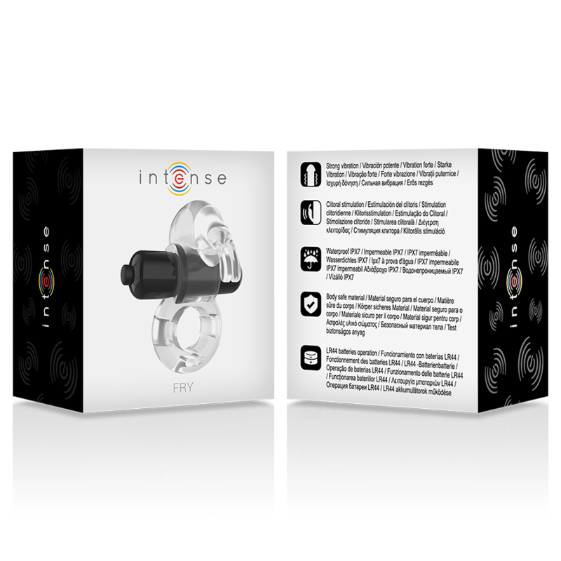 INTENSE - FRY TRANSPARENT VIBRATING RING INTENSE COUPLES TOYS