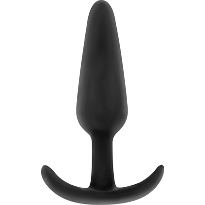 BLACK&SILVER - KAEL SILICONE ANAL PLUG WITH MEDIUM HANDLE - ToysByMonk