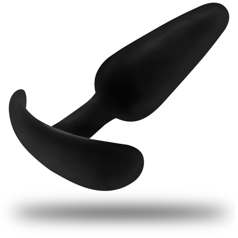 BLACK&SILVER - KAEL SILICONE ANAL PLUG WITH MEDIUM HANDLE - ToysByMonk