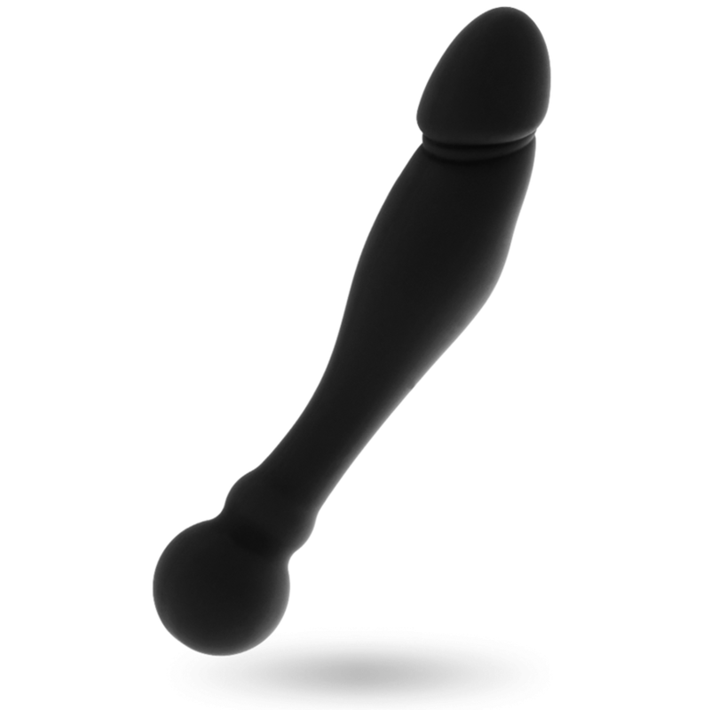 BLACK&SILVER - KARL G-POINT STIMULATING DILDO 18 CM BLACK&SILVER